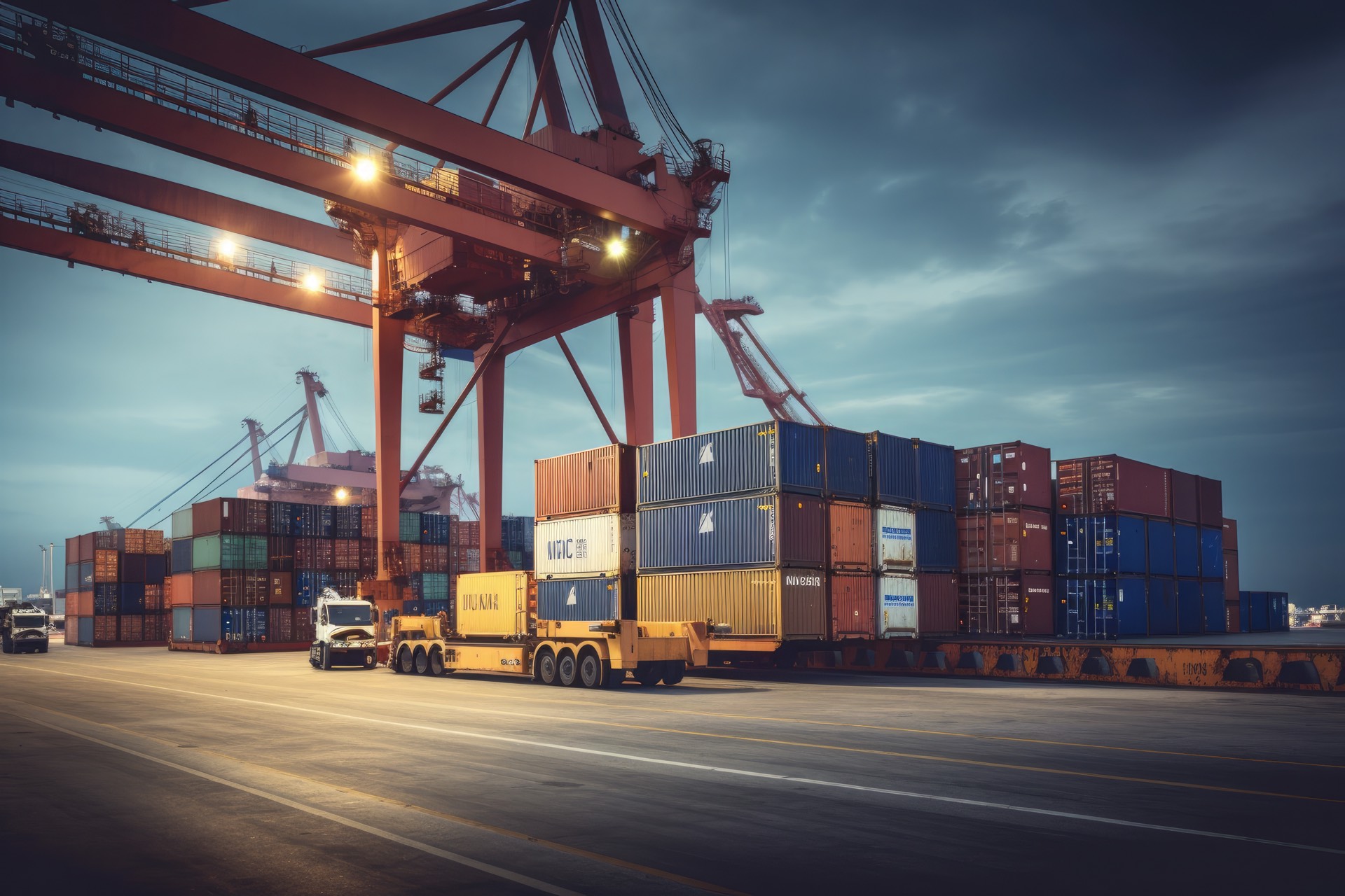 Cargo logistics background